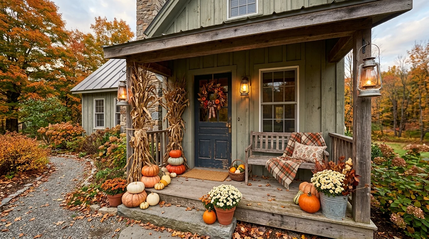 28 Unique rustic fall porch decor Ideas for a Charming Country Look
